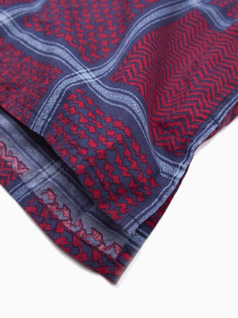トップス Engineered Garments Camp Shirt Afghan Engineered Garments Camp Shirt - Navy/Red Afghan Print