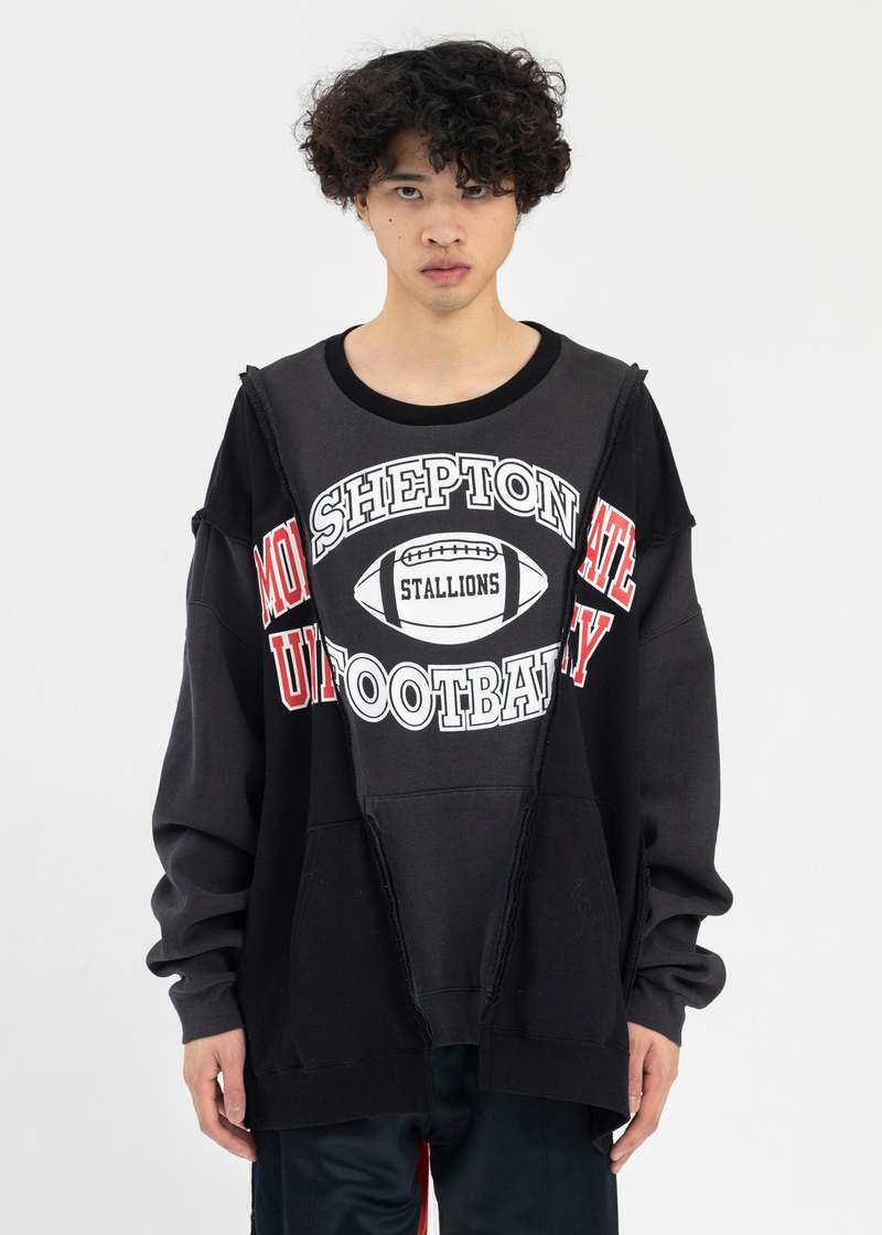 DISCOVERED Wide College Sweat - Black | Garmentory