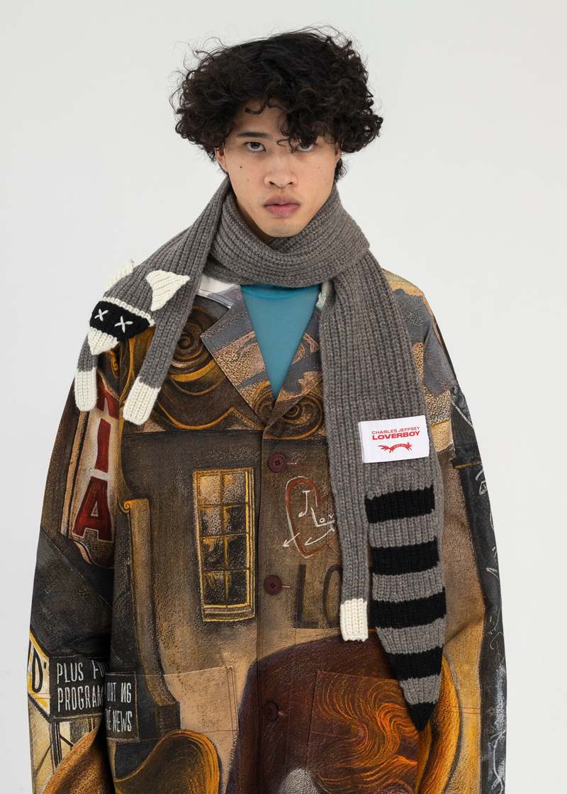 小物 Charles Jeffrey LOVERBOY MOHAIR SCARF Charles Jeffrey Loverboy Scarf | Exclusive Collection – V&A