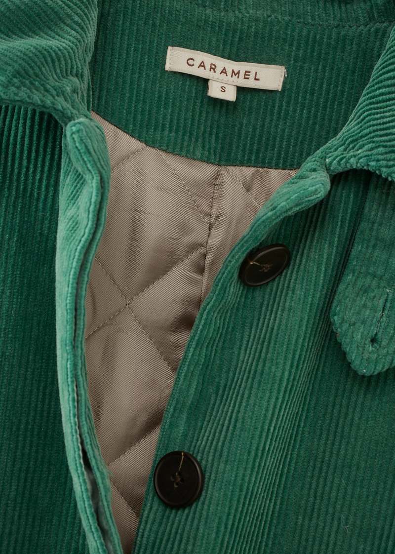 CARAMEL TUFF COAT - SEA GREEN