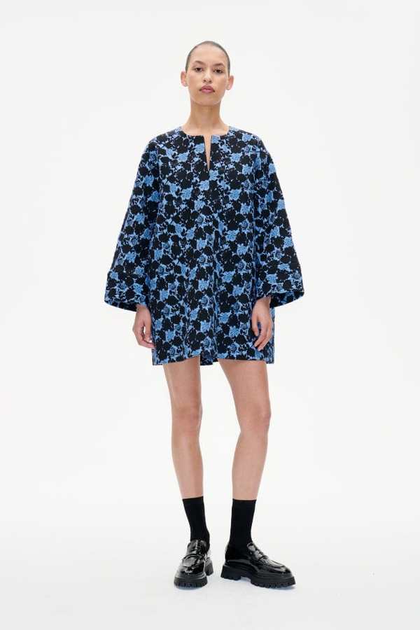 Baum und Pferdgarten Abi Dress - Blue Flower Jacquard | Garmentory Baum und Pferdgarten Abi Dress - Blue Flower Jacquard | Garmentory