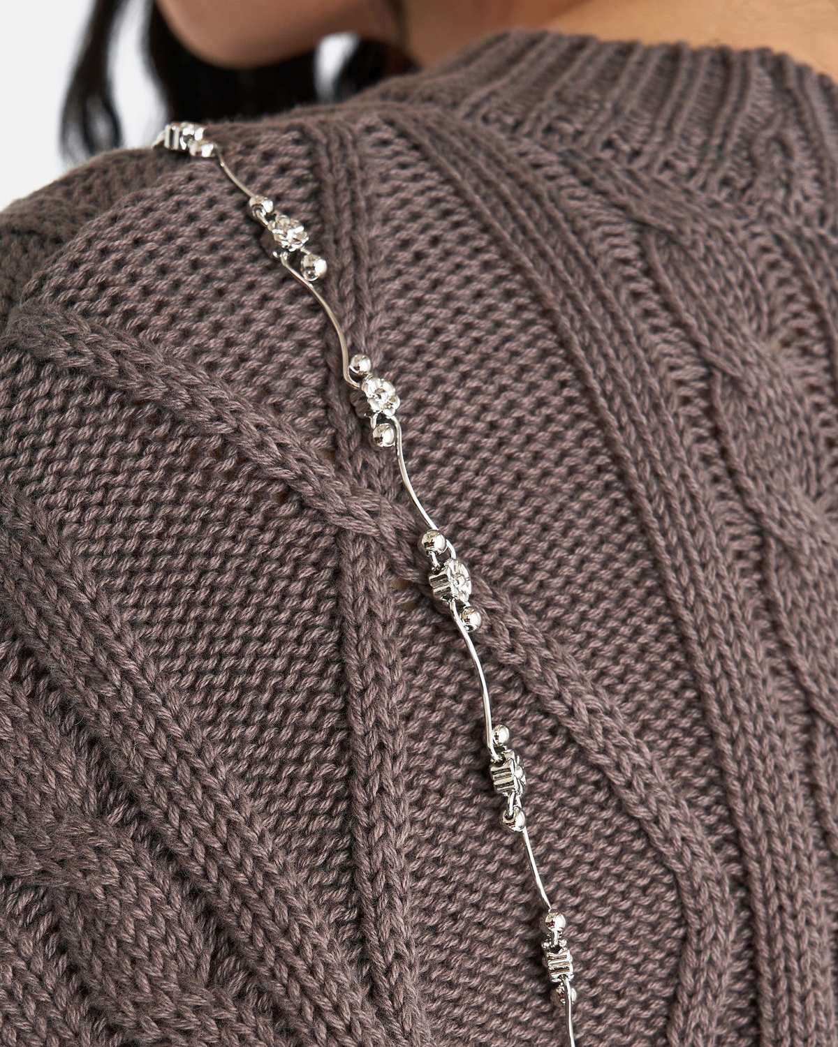 【ANDERSSON BELL】SHISHI KNIT LACE LEG WARMER (M/GREY) Designer fashion, Seoul-fully created | W Concept