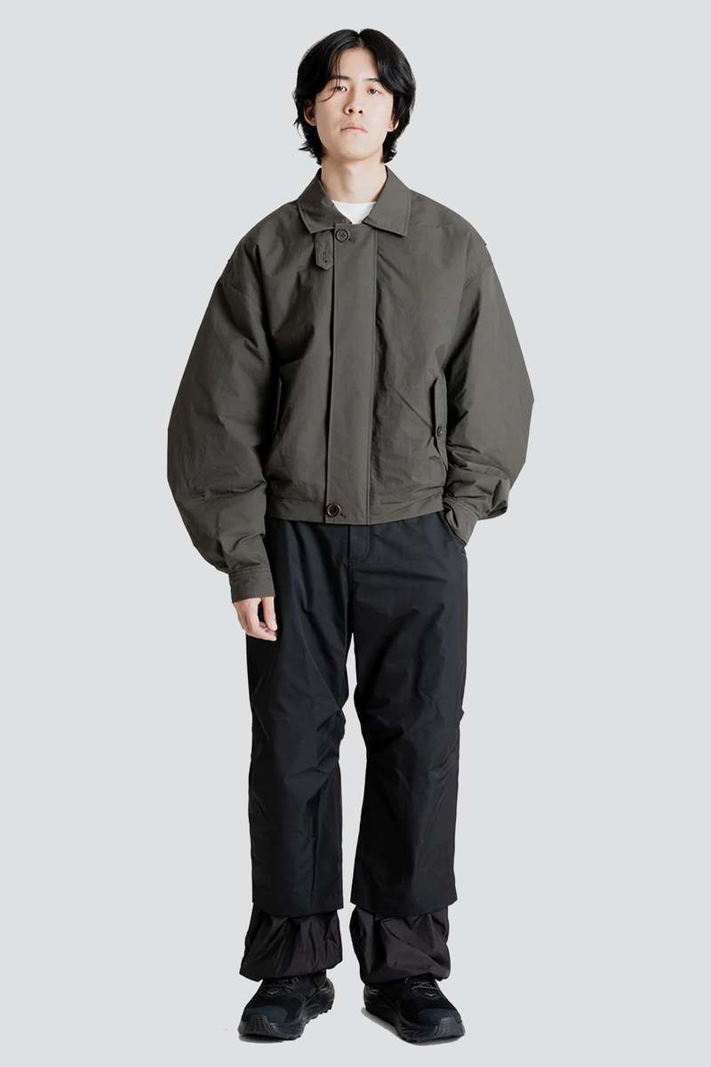 AMOMENTO Padded Cotton Nylon Jumper - Dark Brown | Garmentory