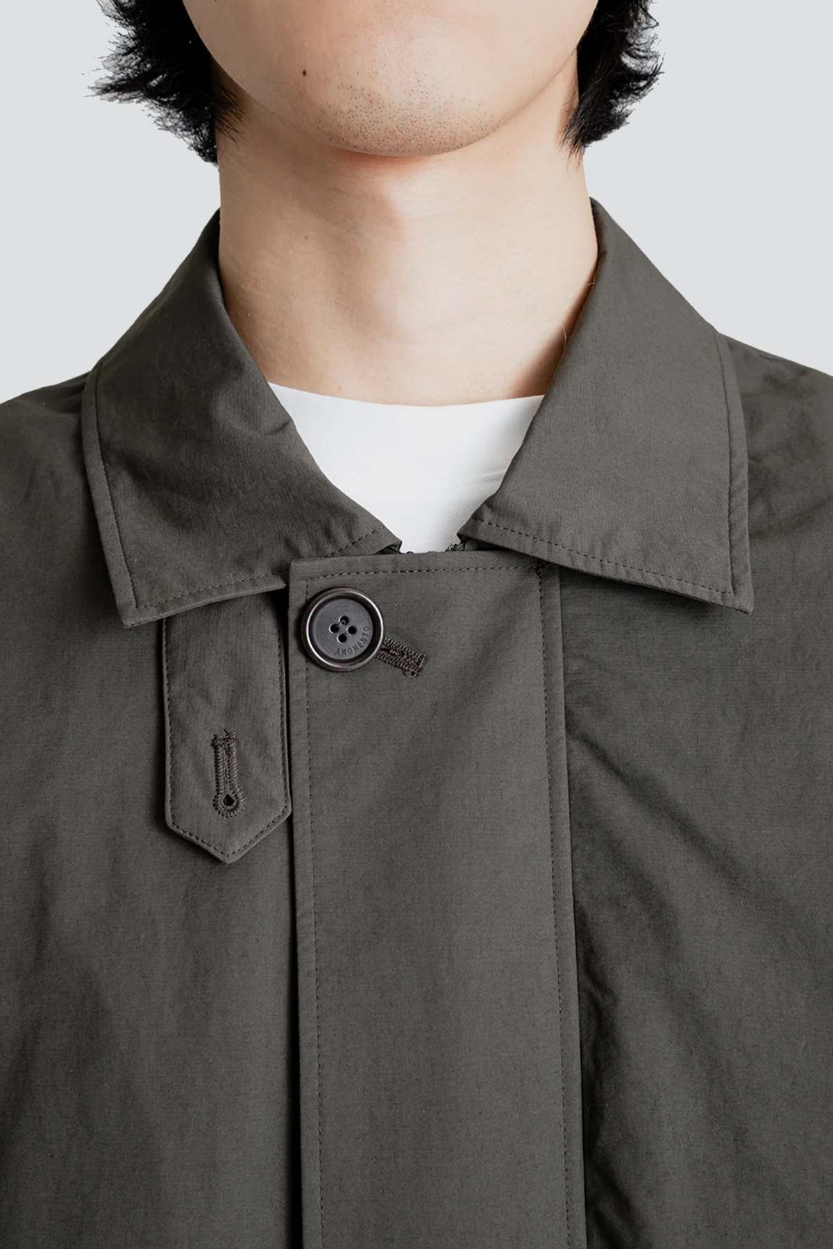 AMOMENTO Padded Cotton Nylon Jumper - Dark Brown | Garmentory