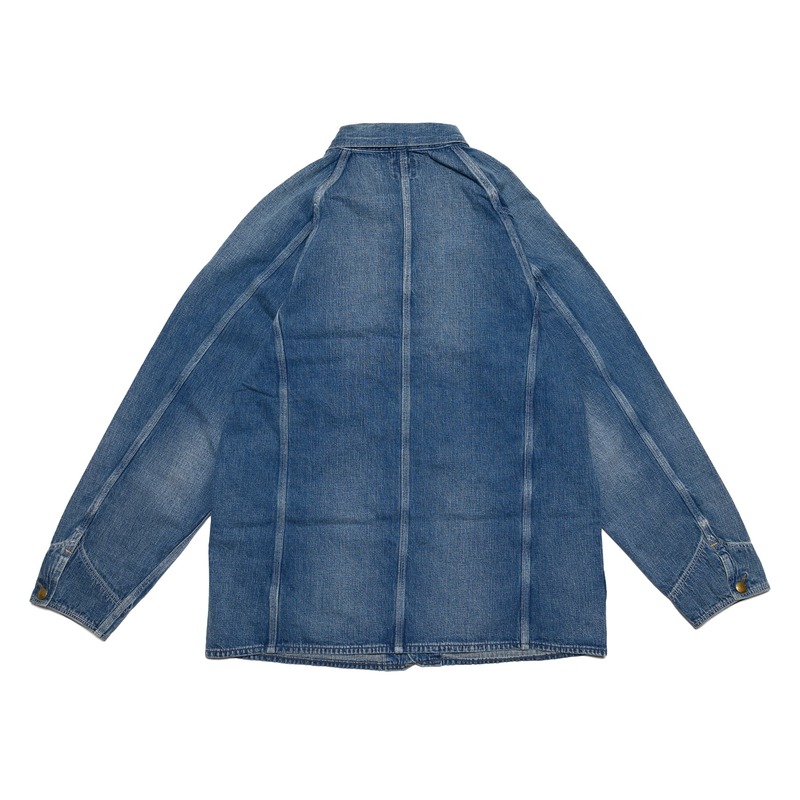 Orslow 1950's Coverall Used Washed Denim jackets - Blue