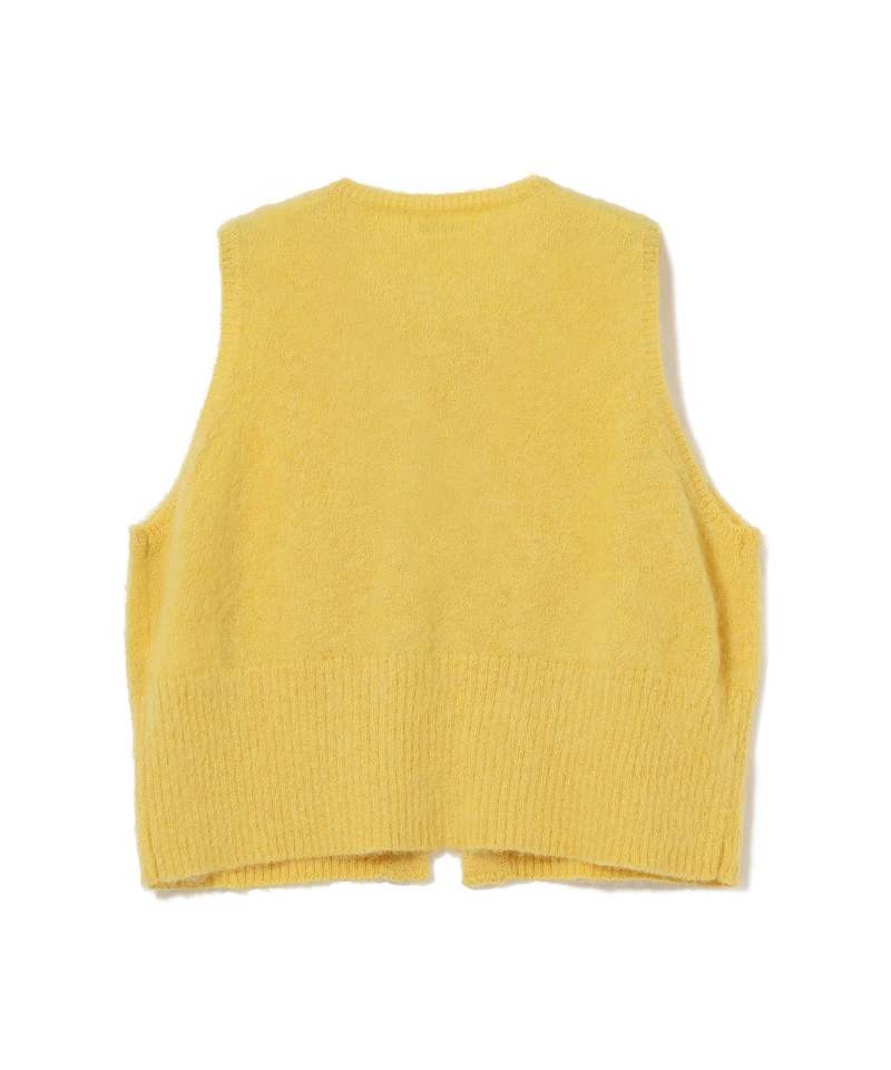 Beams Boy O China Button Vest - YELLOW | Garmentory
