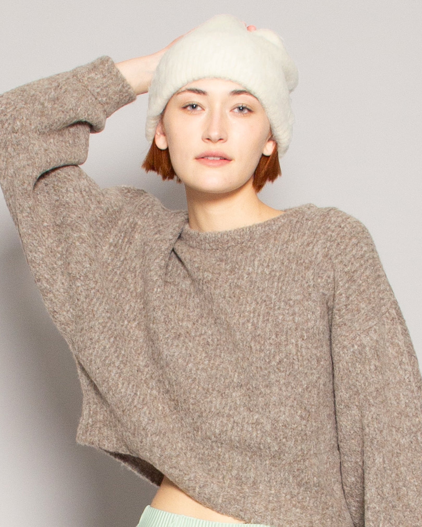 Atelier Delphine Brushed Beanie | Garmentory display picture 2