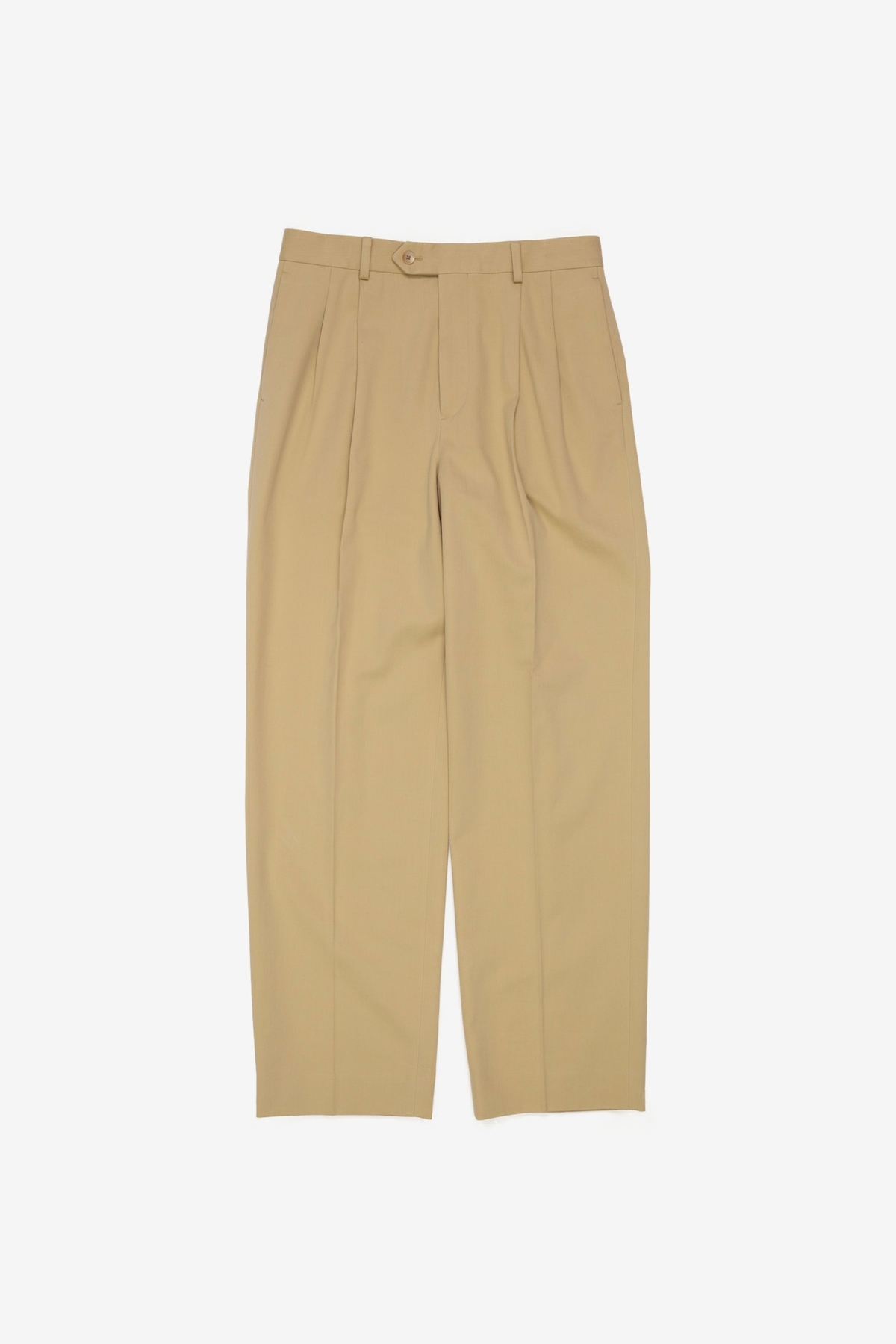 Auralee Washed Heavy Chino Slacks - Khaki Yellow | Garmentory