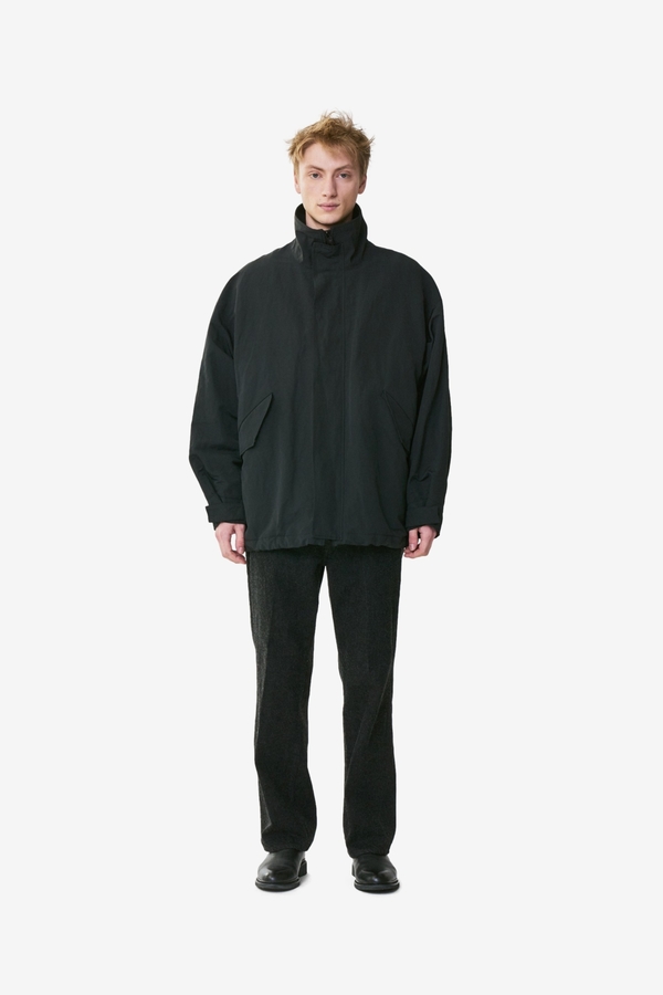 KAPTAIN SUNSHINE Short Mill Coat - Charcoal | Garmentory