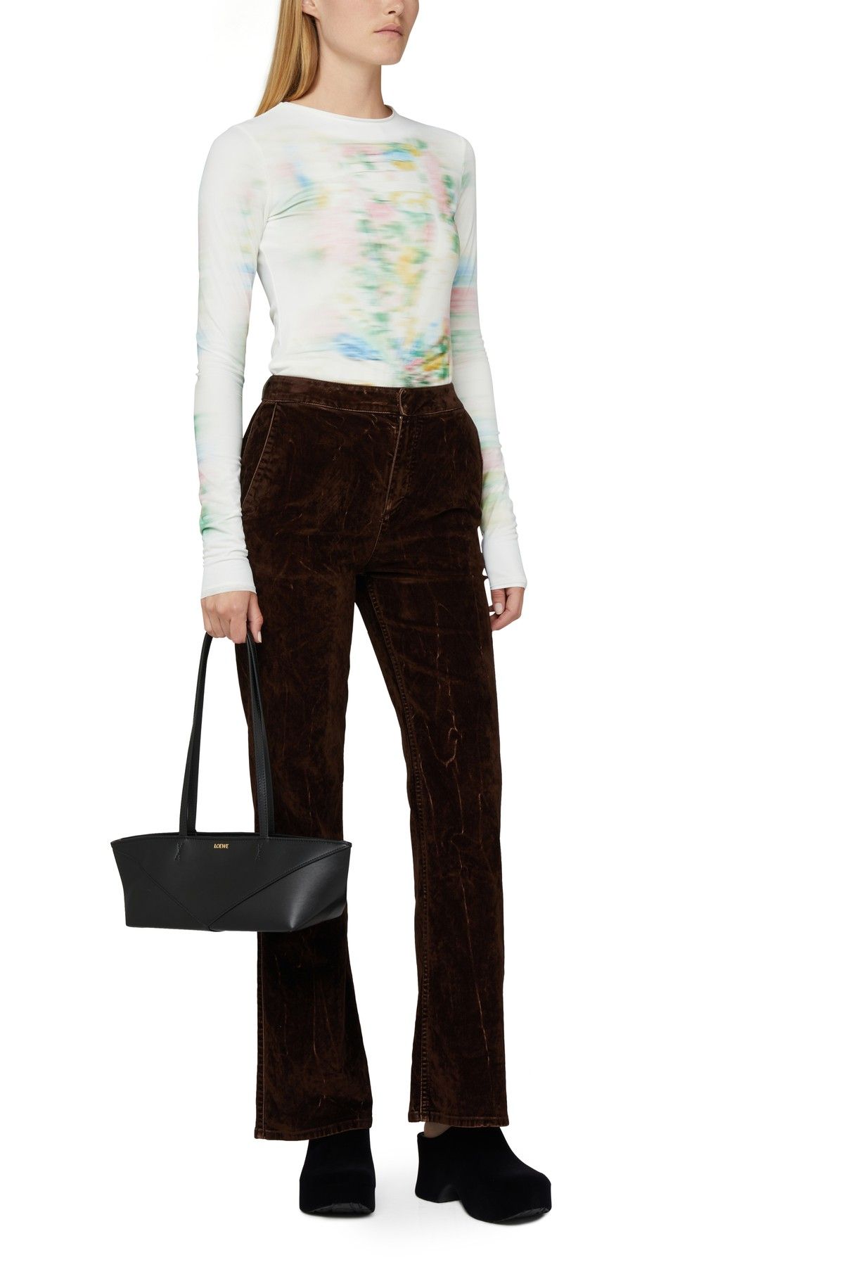 LOEWE ◆ TERRA MULES Loewe Terra wedge leather mules Loewe