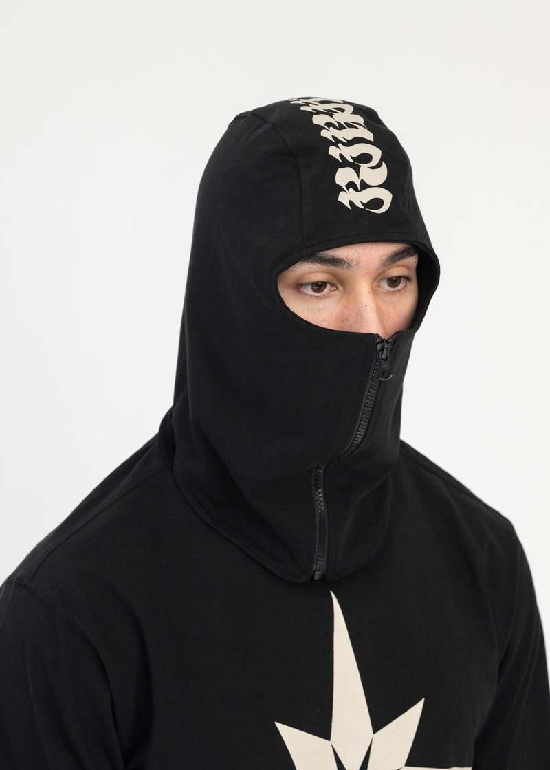 【関税込み】KUSIKOHC ブラック Origami Print Mask Tシャツ KUSIKOHC ORIGAMI PRINT MASK LS T SHIRT - BLACK | Garmentory