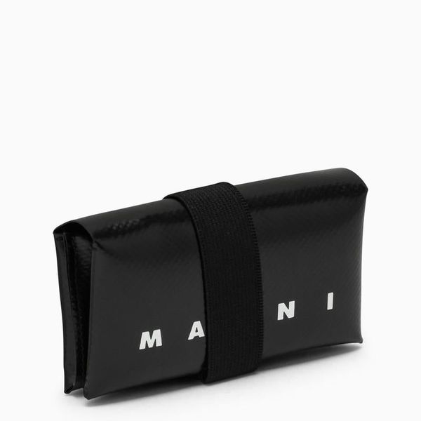 MARNI マルニ PVC WALLET ORIGAMI DESIGN 黒 Marni origami wallet - Black | Garmentory