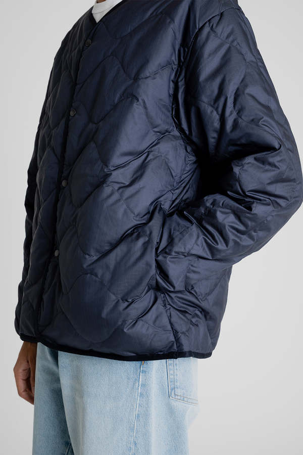 Nanamica Reversible Down Cardigan - Navy | Garmentory