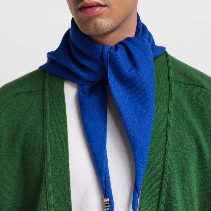 Extreme Cashmere Cashmere Bandana - Primary Blue | Garmentory