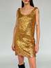 Vintage Sequin Minidress - Gold - Thumbnail 1
