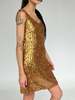 Vintage Sequin Minidress - Gold - Thumbnail 2