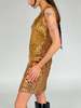 Vintage Sequin Minidress - Gold - Thumbnail 3