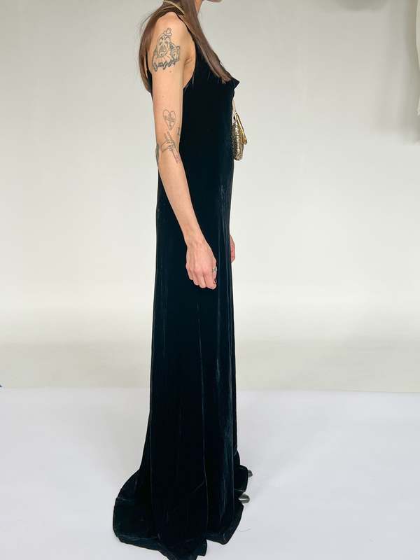 Vintage Ralph Lauren Silk Velvet Dress | Garmentory Vintage Ralph Lauren Silk Velvet Dress | Garmentory