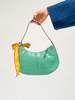 Vintage Leather Shoulderbag - Turqouise - Thumbnail 4