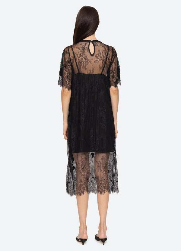 Sea NY Bethany Lace T-Shirt Dress - Multi | Garmentory