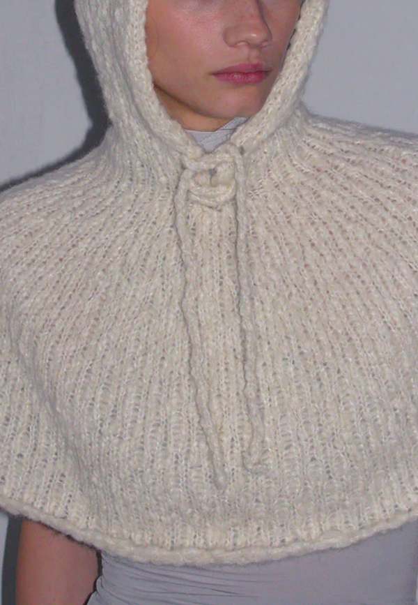 Paloma Wool Marina Knitted Hood - Ecru | Garmentory