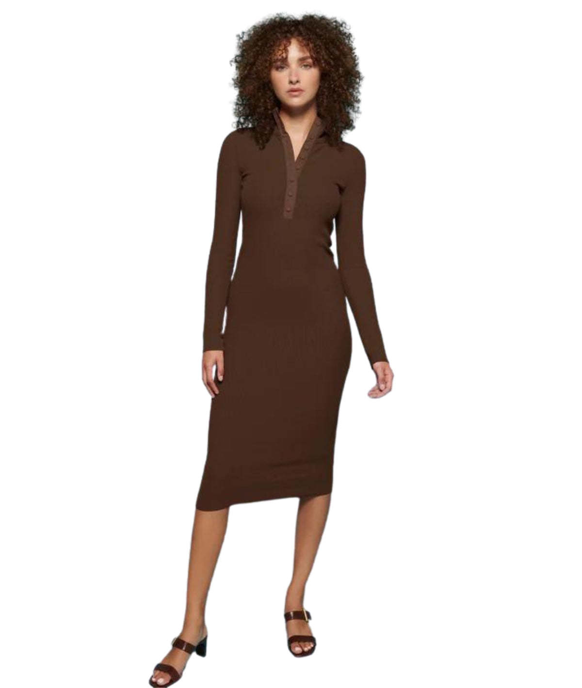 white christmas dresses Reformation Robin Cashmere Dachshund Brown Turtleneck Dress – The Closet  New York