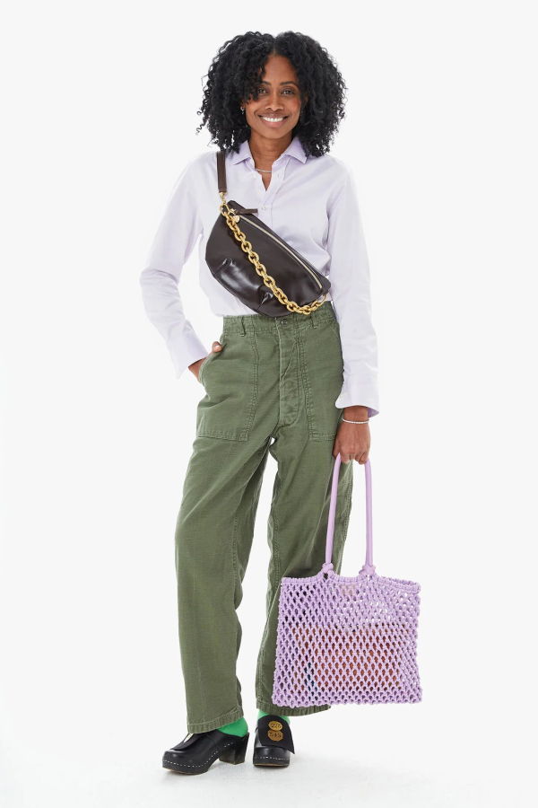 Clare V. Shortie Strap - Vintage Gold