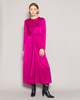 Ottod'Ame Satin Knot Midi Dress - Fuxia - Thumbnail 1