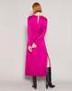 Ottod'Ame Satin Knot Midi Dress - Fuxia - Thumbnail 3