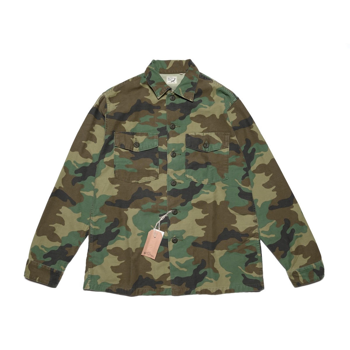 orslow U.S Army Fatigue Shirt XL 美品 orSlow - U.S. Army Fatigue Shirt - Green – Withered Fig