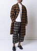 Grei. Relaxed Overcoat - Burnt Orange Two-tone Check - Thumbnail 1