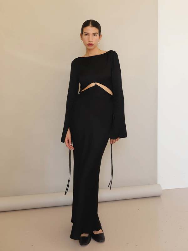 Bec Bridge Diamond Days L/S Maxi Dress Black