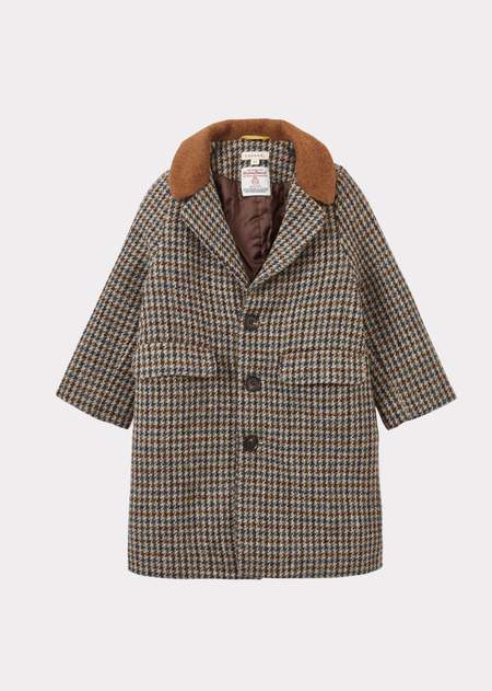 Kids Caramel Danby Coat - Brown Check | Garmentory 