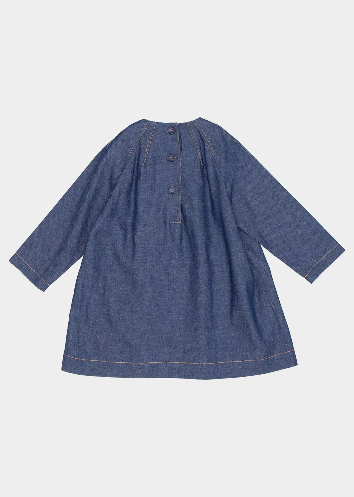 Kids Caramel MALIKA GIRL DRESS - MIDNIGHT BLUE - Image 4 of 5