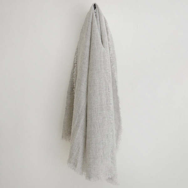 Maki Cashmere Scarf - Light Grey