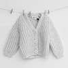 Kids Pequeno Tocon Baby Old Cardigan - Grey - Thumbnail 1