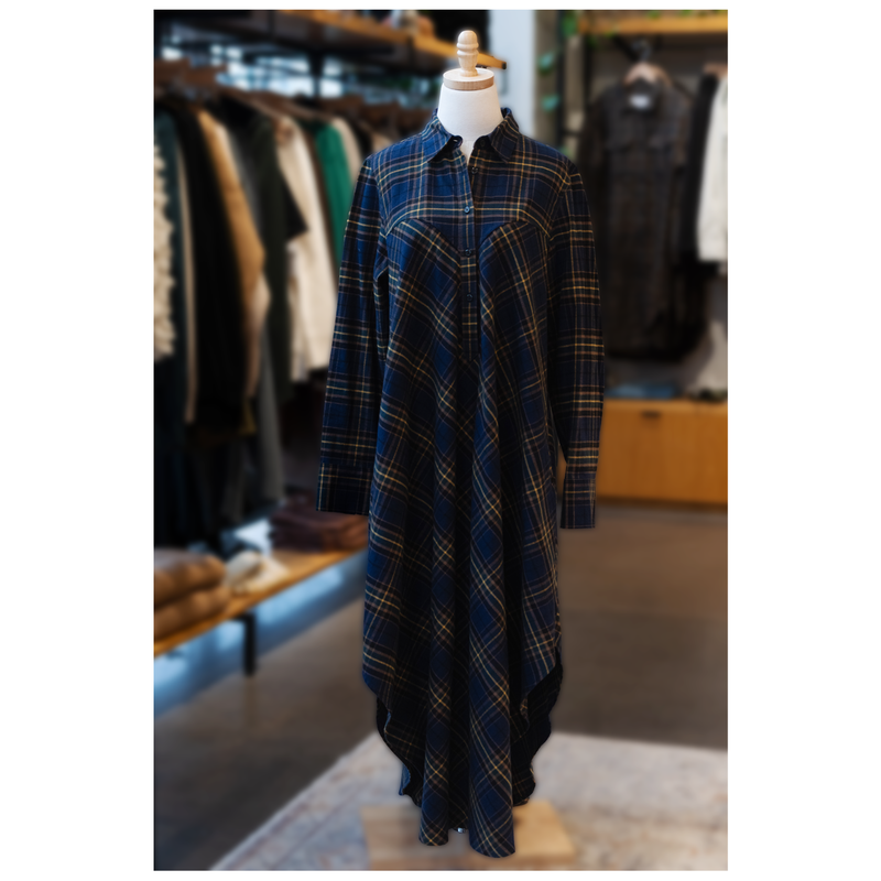Heather Harlan Extra Long Shirt Dress Plaid Garmentory