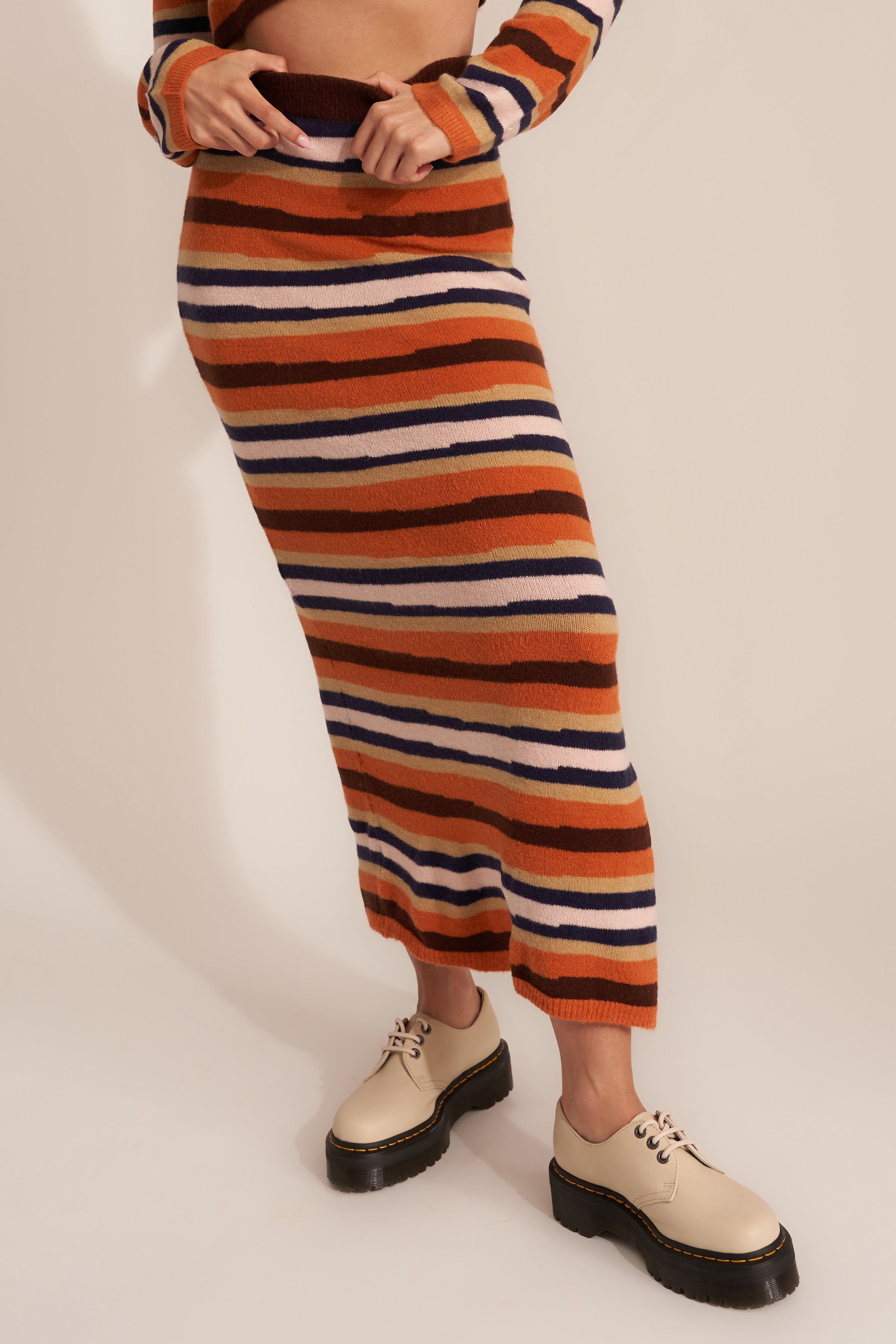 Callahan Brown Plaid Maxi Dress