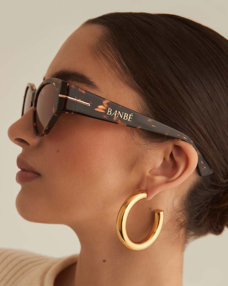 Banbe Eyewear The Hadid Sunglasses - Amber Tort/Caramel