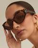 Banbe Eyewear The Hadid Sunglasses - Amber Tort/Caramel - Thumbnail 4