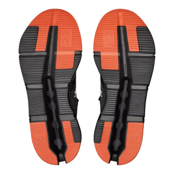 On Cloud Cloudnova Black Orange Running Comfort Shoe\'s Men\'s Size 9 26.98127 On Cloudnova - Black/Flame - Trainers - Mens Shoes main image 4