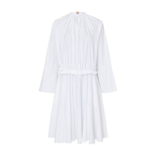 loewe white dress Layered | Under the helm of Creative Director Jonathan Anderson LOEWE Draped asymmetric chain-embellished silk-satin