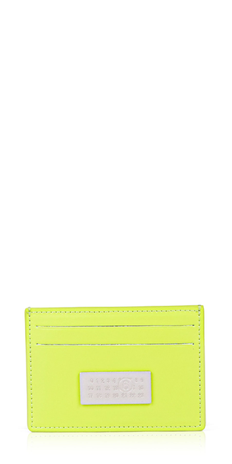 MM6 Maison Margiela Numeric Logo Card Holder - Lime Green