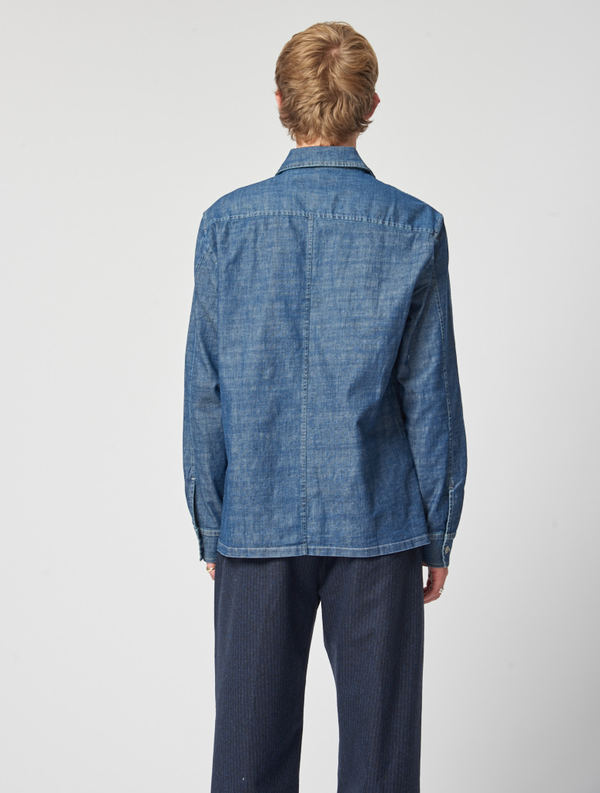 Our Legacy Denim Drip Zip Shirt | Garmentory