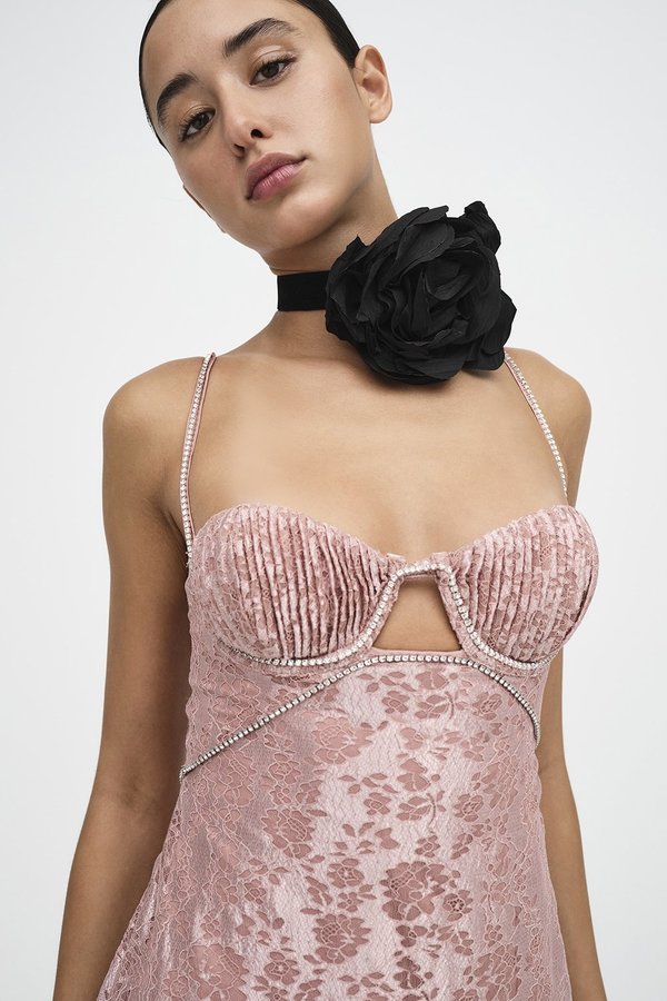 For Love & Lemons Shai Mini Dress - Pink | Garmentory