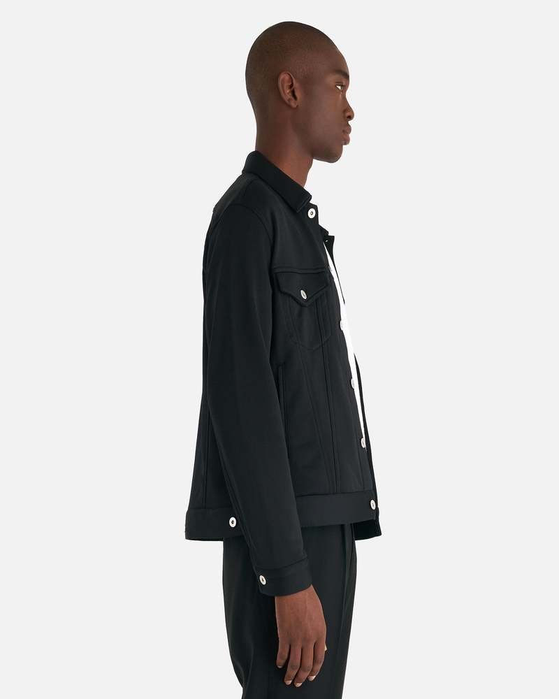 Comme des Garcons Homme Deux Cotton Trucker Jacket Black