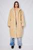 Maison Margiela Faux Fur Oversized Coat - Beige - Thumbnail 1