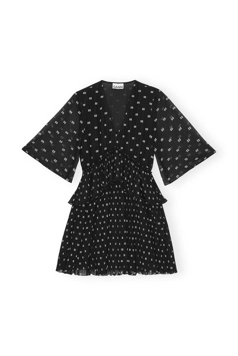 新品　GANNI V-neck Panel Mini Dress ワンピース Ganni V-Neck Beaded Panel Mini Dress | Neiman Marcus