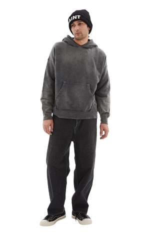 Visvim Jumbo SB Hoodie P.O. Crash - Black | Garmentory