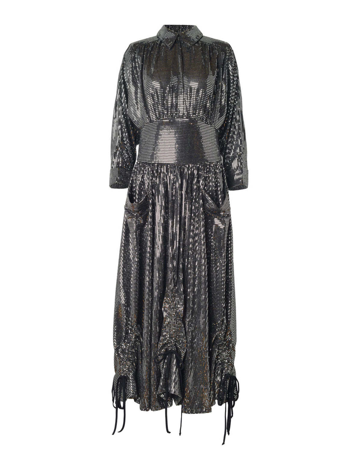 BATSHEVA Goldie Dress - Silver Sequin - Image 1 of 5